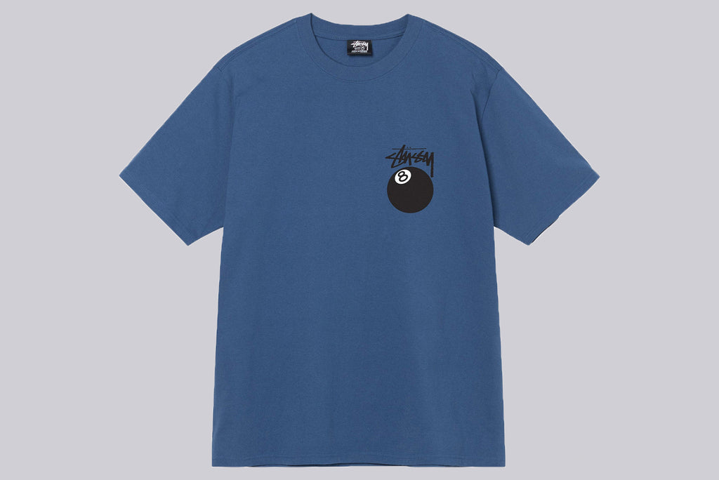 Stussy 8-Ball Tee blau