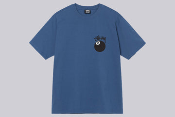 Stussy 8-Ball Tee blau