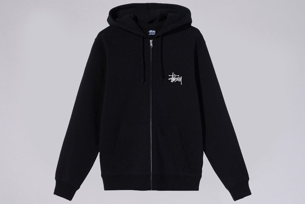 Stussy Basic Zip Hood black