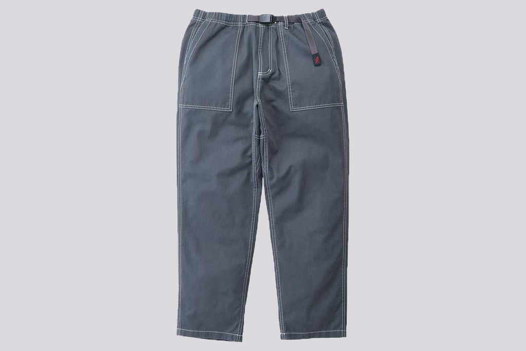 Contrast Stitch Loose Tapered Ridge Pant charcoal