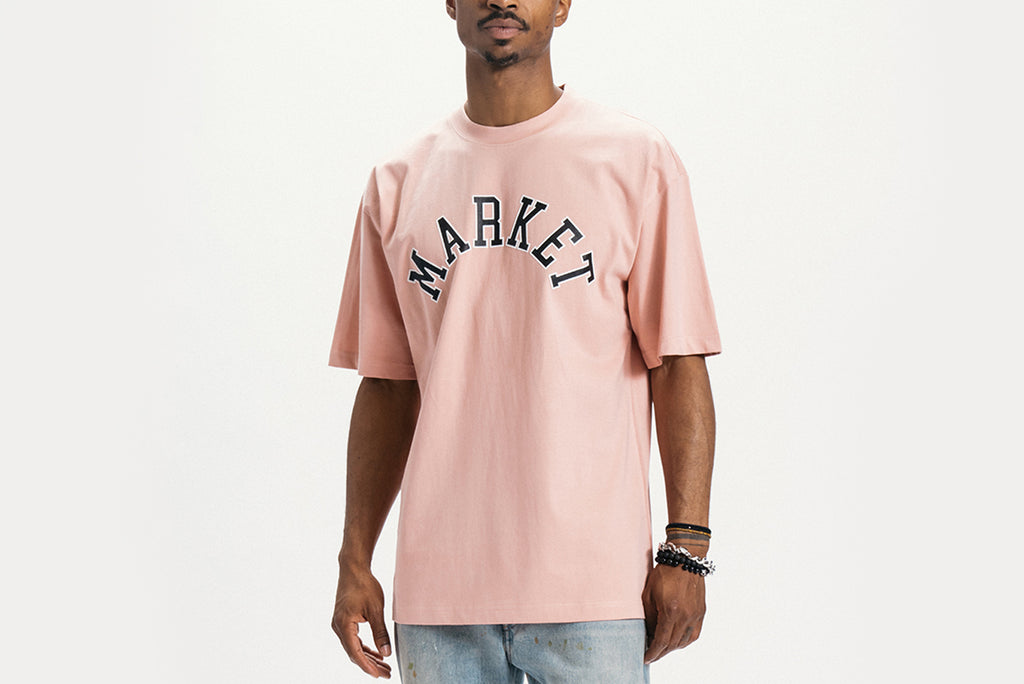 Market Throwback Arc T-Shirt rosa