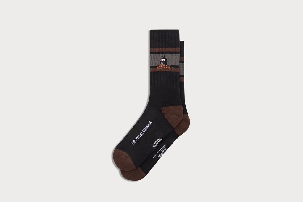 Maulwurf Socken schwarz