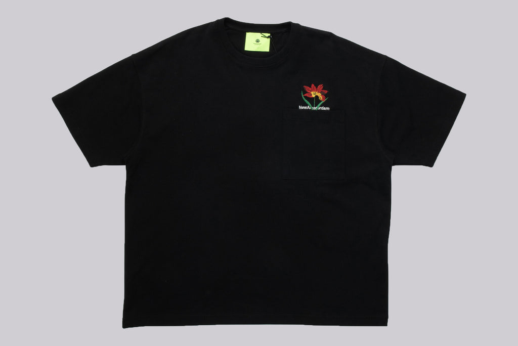 New Amsterdam Waxed Tulip Tee black