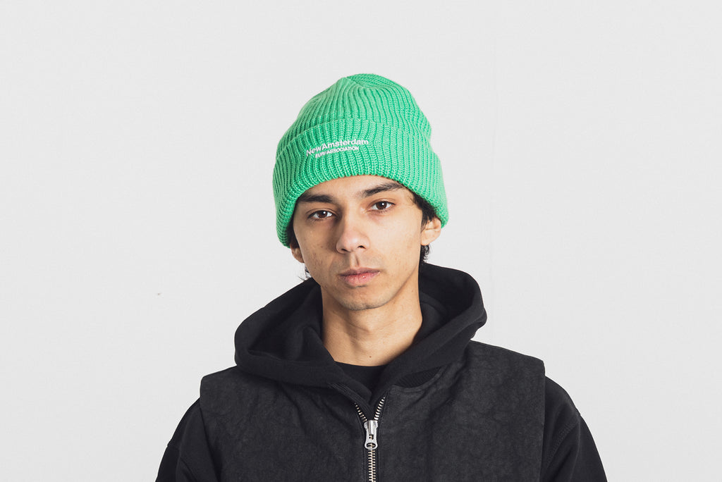 New Amsterdam Logo Beanie grün