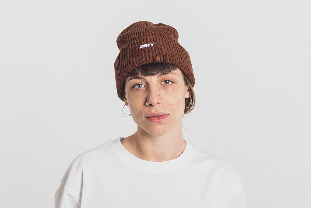 Obey Future Beanie brown