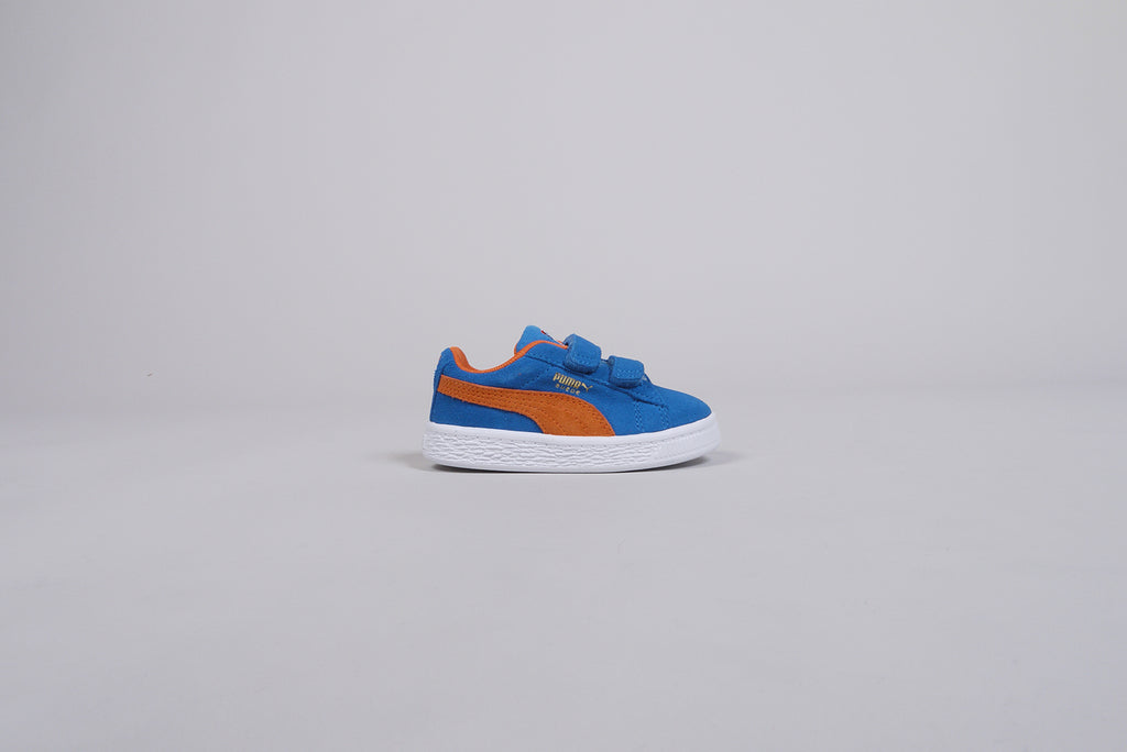 Puma Suede Teams V Infant blau orange