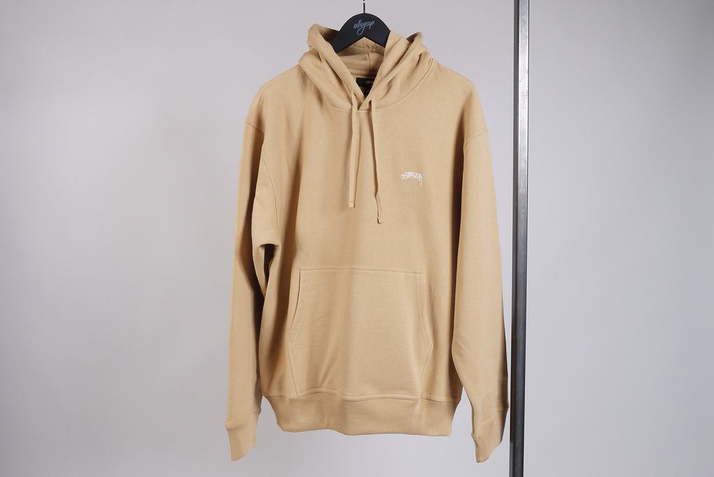 Stussy Stock Logo Hoodie tan