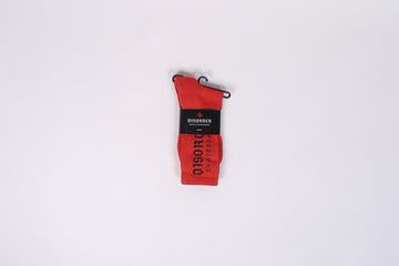 Disorder Logo Socks red