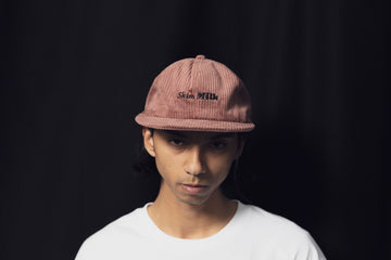 Skim Milk Logo Corduroy Cap salmon