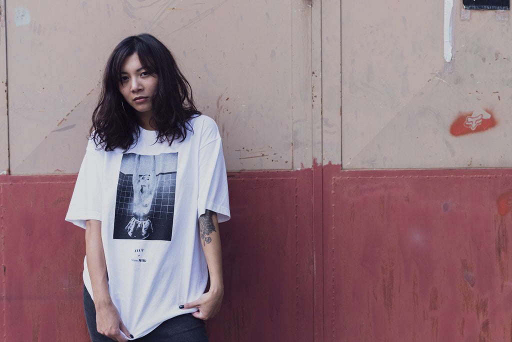 Skim Milk x Nakid Young Haven Tee white