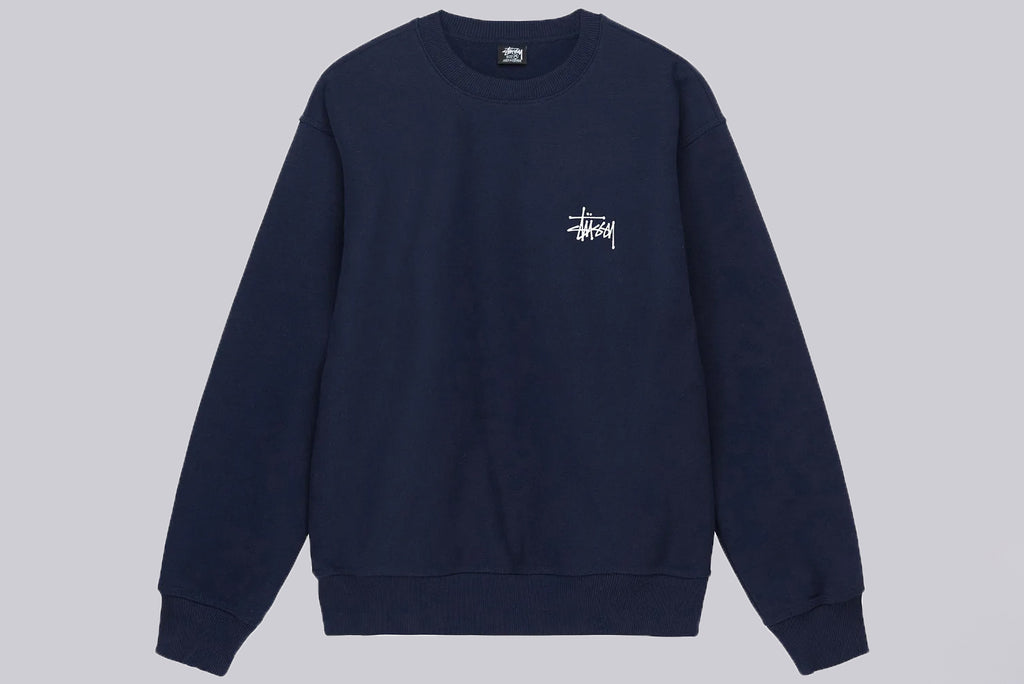 Stussy Basic Crewneck navy