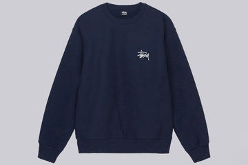 Stussy Basic Crewneck navy