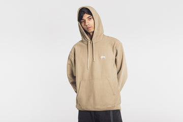 Stussy Overdyed Stock Logo Hoodie khaki