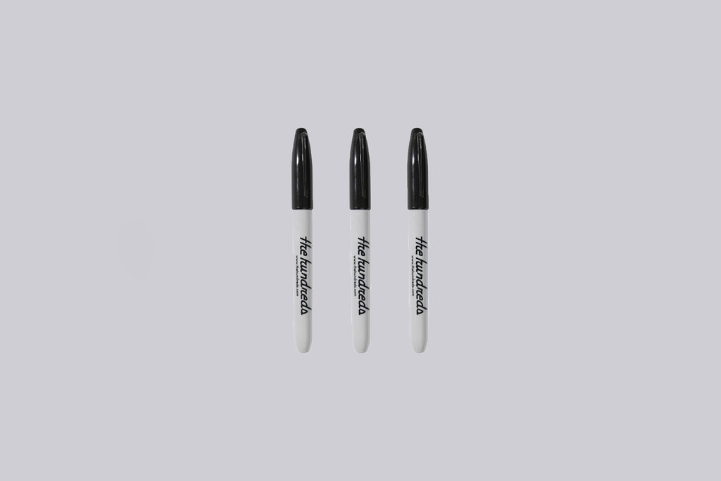 The Hundreds Black Lines Marker Set 