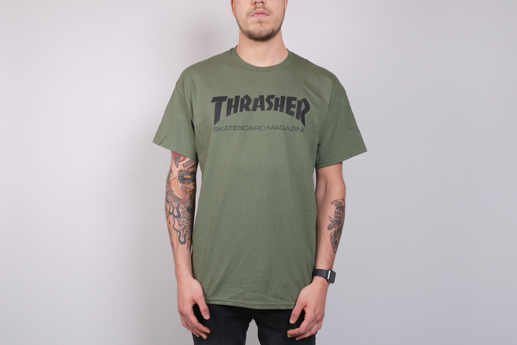 Thrasher Skate Mag T-Shirt military green